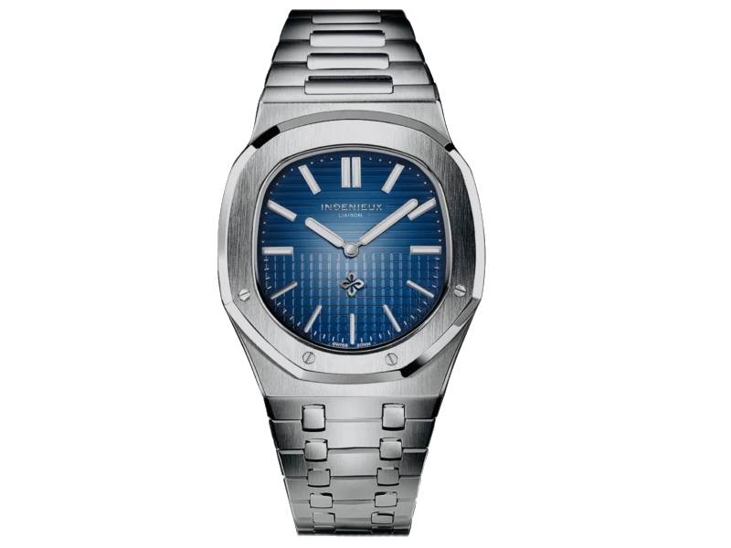 MEN'S AUTOMATIC WATCH STEEL/STEEL BLUE INGENIEUX IL1007/BL